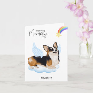 Carte Corgi Chien Angel Memorial Animaux Perdre la sympa