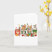 Carte Corgi Chien Café Latte Noël Chien Maman Noël Paja (Fleur jaune)