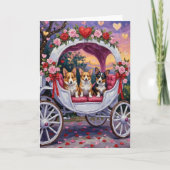 Carte Corgi Chien Saint-Valentin  (Devant)