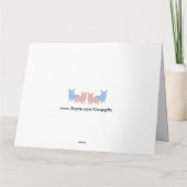 Carte Corgi d'anniversaire drôle avec os (Dos)