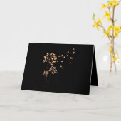 Carte Corgi Flower Fly Dandelion mignon Amoureux des chi (Fleur jaune)