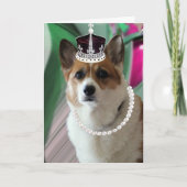 Carte corgi princesse (Devant)