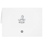 Carte Corgi Puppy Beachy Cute Note Card (Dos Horizontal)