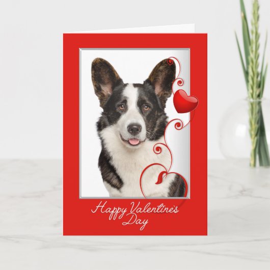 Carte Corgi Valentine's Day (Devant)