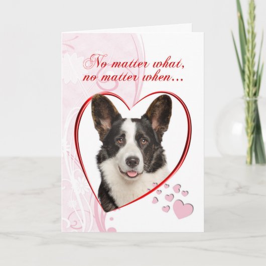 Carte Corgi Valentine's Day (Devant)