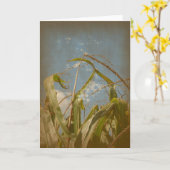 Carte Corn Rural Grunge Toutes Les Occasions (Fleur jaune)