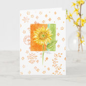 Carte Cornavirus pense à vous (Fleur jaune)