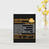 Carte Cornbread Nutrition Alimentation Thanksgiving Cost (Fleur jaune)