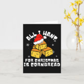 Carte Cornbread Pour Noël Cornbread Lover Tout Ce Que Je (Fleur jaune)