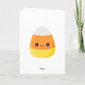 Carte Corne de bonbons d'Halloween (Dos)