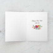 Carte Corne des fleurs Rosh Hashanah (Intérieur)