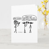 Carte Corne française (Fleur jaune)