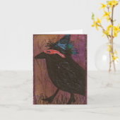 Carte Corneille délicate (Fleur jaune)