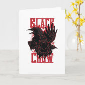 Carte Corneille noire (Fleur jaune)
