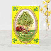 Carte Cornemuses Shamrock Or Vert (Fleur jaune)