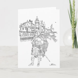 Carte Cornemuseux des Highlands Écosse 