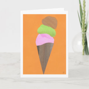 Carte Cornet de crème glacée