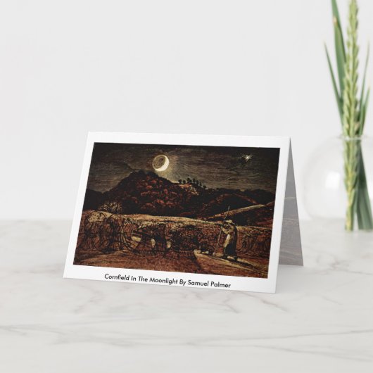Carte Cornfield Au Lune Par Samuel Palmer (Devant)
