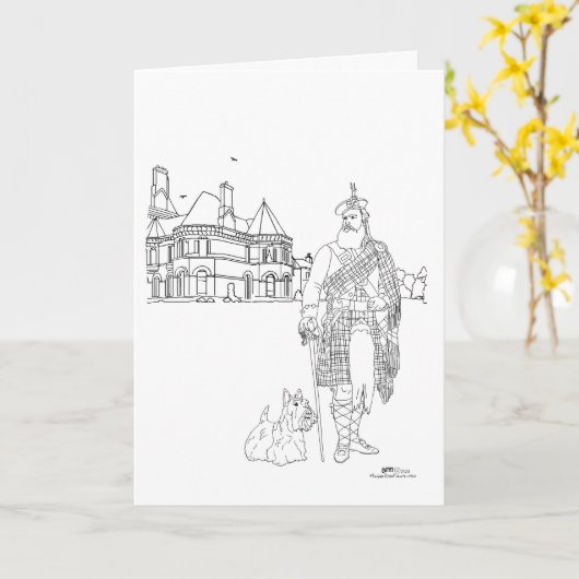 Carte Cornhill Castle Scotland (Fleur jaune)