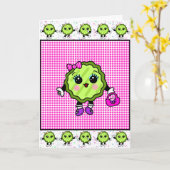 Carte Cornichon Fancy Élégant | Collection de cornichons (Fleur jaune)