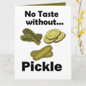 Carte Cornichons Sans Pickle Pas de Goût (Fleur jaune)