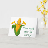 CARTE ***CORNY*** MAIS AMUSANT ANNIVERSAIRE SOUHAITE À M (Fleur jaune)