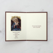 Carte Coronation de Vierge Marie Salve catholique Regina (Intérieur)