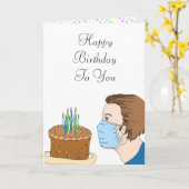 Carte Coronavirus Birthday (Fleur jaune)