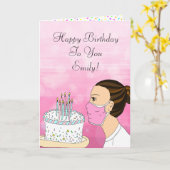 Carte Coronavirus Birthday (Fleur jaune)