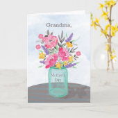 Carte Coronavirus Custom Relationship Fête des Mères Jar (Fleur jaune)