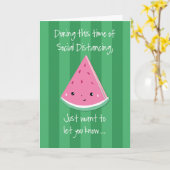 Carte Coronavirus pense à vous un dans un melon (Fleur jaune)