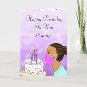 Carte Coronavirus voeux d'anniversaire