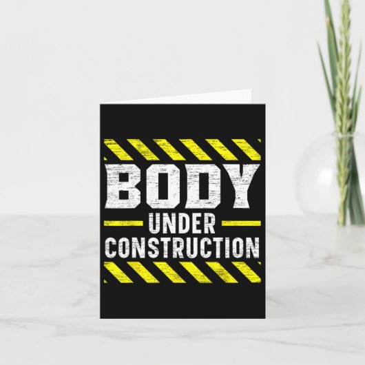 Carte Corps en construction Bodybuilding (Devant)