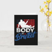 Carte Corps Par Brisket Bbq Funny Bod (Fleur jaune)