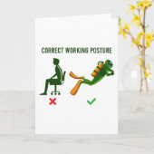 Carte Correction de la posture de travail Plongée Plongé (Fleur jaune)