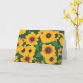 Carte Correction des tournesols jaunes peignant des (Fleur jaune)