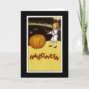 Carte Correction o'Lantern Halloween de citrouille de