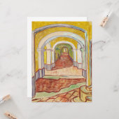Carte Corridor dans l'asile (par Vincent van Gogh) (Devant/Arrière en situation)