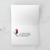 Carte corvette rouge classique de 1960 sur blanc (Intérieur)