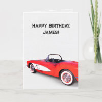 Corvette rouge et blanche 1960