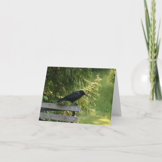 Carte Corvus brachyrhynchos, Corbeau américain (Devant)