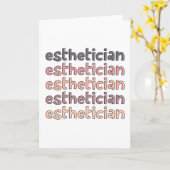 Carte Cosmetologue Esthétique Beautician Cute (Fleur jaune)