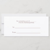 Carte Cosmetology Spa Gold Circles Certificat cadeau (Dos)