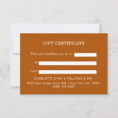 Carte Cosmic Girl Boho Moon Code QR Certificat Cadeau (Dos)