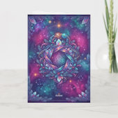 Carte Cosmic Winter Wizard Joyeux Noël (Dos)
