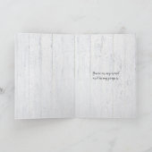 Carte cosmos blanc éclatant vous pensant (Intérieur)