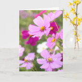 Carte Cosmos [Carte de voeux] (Fleur jaune)