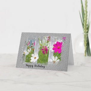 Carte Cosmos d'anniversaire en Pois