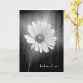 Carte Cosmos Flower Penser De Vous (Fleur jaune)