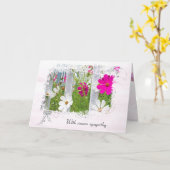 Carte Cosmos Garden Sympathy (Fleur jaune)